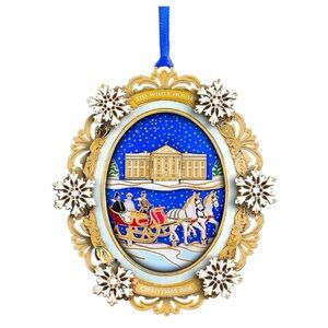 2004 White House Christmas Ornament, A First Family's Sleigh Ride NWOT
